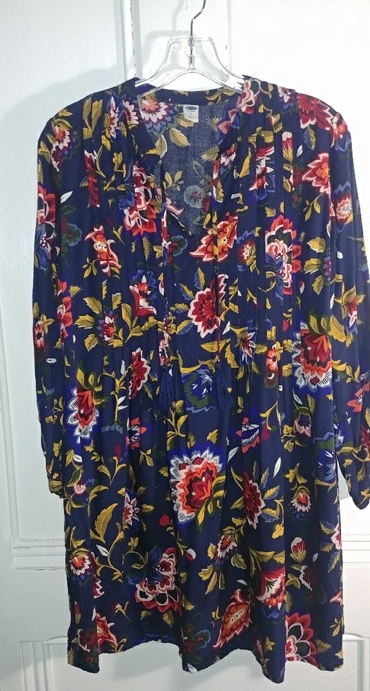 Old Navy Floral Boho Top/Tunic Small